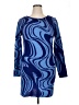 ASOS Design Graphic Blue Casual Dress Size 14 - photo 1