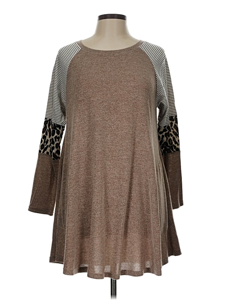 Pre-owned Larace Casual Dress In Brown