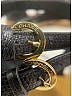 Chanel Black Leather Chain Strap Gladiator Sandals Size EU 38 - photo 4