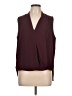 Three Eighty Two 100% Polyester Burgundy Sleeveless Blouse Size L - photo 1