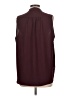 Three Eighty Two 100% Polyester Burgundy Sleeveless Blouse Size L - photo 2