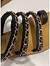 Chanel Black Leather Chain Strap Gladiator Sandals Size EU 38 - photo 3