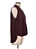 Three Eighty Two 100% Polyester Burgundy Sleeveless Blouse Size L - photo 4