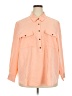 Lands' End Color Block Orange 3/4 Sleeve Button-Down Shirt Size 2X - photo 1