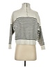 MNG Stripes Ivory Turtleneck Sweater Size S - photo 1