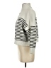 MNG Stripes Ivory Turtleneck Sweater Size S - photo 5