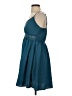 Unbranded Solid Teal Casual Dress Size XS (estimated) - photo 5