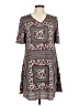 Unbranded Print Gray Casual Dress Size M (estimated) - photo 1