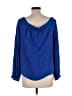 Floreat Blue Long Sleeve Blouse Size 10 - photo 2