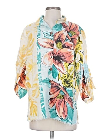 John Mark 3/4 Sleeve Button-Down Shirt (view 1)