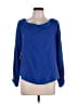 Floreat Blue Long Sleeve Blouse Size 10 - photo 1