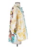 John Mark Floral Yellow White 3/4 Sleeve Button-Down Shirt Size S - photo 4