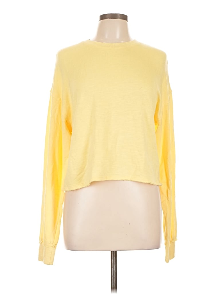Pre-owned Double Zero Long Sleeve T-shirt In Yellow