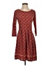 Max Studio Hearts Burgundy Casual Dress Size XS - photo 1
