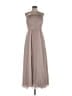 Wtoo 100% Polyester Gray Tan Cocktail Dress Size 12 XL - photo 1