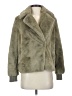 Express 100% Polyester Green Faux Fur Jacket Size XS - photo 1