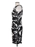 Ann Taylor 100% Polyester Graphic Gray Cocktail Dress Size 4 - photo 5