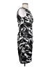 Ann Taylor 100% Polyester Graphic Gray Cocktail Dress Size 4 - photo 4