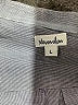 Steven Alan 100% Cotton Chevron-herringbone Gray Long Sleeve Button-Down Shirt Size L - photo 6