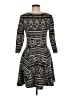 H&M Argyle Black Casual Dress Size M - photo 2