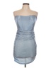Forever 21 Metallic Blue Cocktail Dress Size L - photo 1
