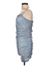 Forever 21 Metallic Blue Cocktail Dress Size L - photo 5