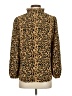 J.Crew Animal Print Gold Long Sleeve Blouse Size S - photo 2