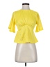 Express 100% Polyester Yellow Short Sleeve Top Size XS - photo 1