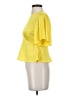 Express 100% Polyester Yellow Short Sleeve Top Size XS - photo 5