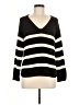 H&M 100% Acrylic Stripes Black Pullover Sweater Size M - photo 1