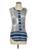 Max Jeans Blue Sleeveless Blouse Size XS - photo 1