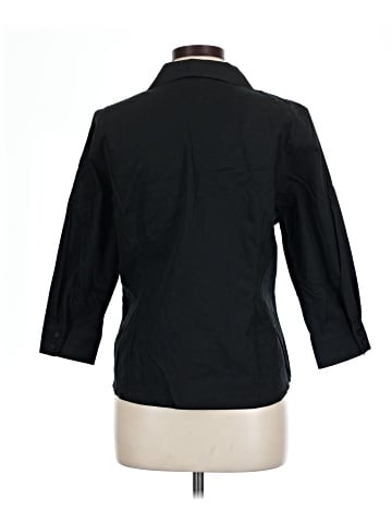 Jones New York Signature 3/4 Sleeve Button-Down Shirt (view 2)