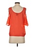 Wet Seal 100% Polyester Orange Short Sleeve Top Size XS - photo 2