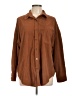 Unbranded 100% Polyester Brown Long Sleeve Blouse Size L - photo 1