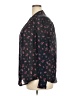 Faded Glory 100% Polyester Floral Black Long Sleeve Blouse Size 20 - photo 5