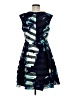 Vince Camuto 100% Polyester Graphic Blue Cocktail Dress Size 8 - photo 2