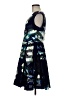 Vince Camuto 100% Polyester Graphic Blue Cocktail Dress Size 8 - photo 5