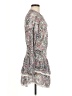 Aqua 100% Polyester Paisley Gray Casual Dress Size M - photo 4