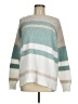 Staccato Color Block Teal Pullover Sweater Size M - photo 1