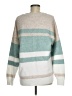 Staccato Color Block Teal Pullover Sweater Size M - photo 2