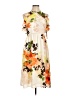 Nicole Miller Studio 100% Polyester Floral Ivory Casual Dress Size 10 - photo 1