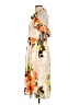 Nicole Miller Studio 100% Polyester Floral Ivory Casual Dress Size 10 - photo 5