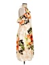 Nicole Miller Studio 100% Polyester Floral Ivory Casual Dress Size 10 - photo 4