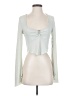 steele. 100% Cotton Gray Long Sleeve Top Size S - photo 1