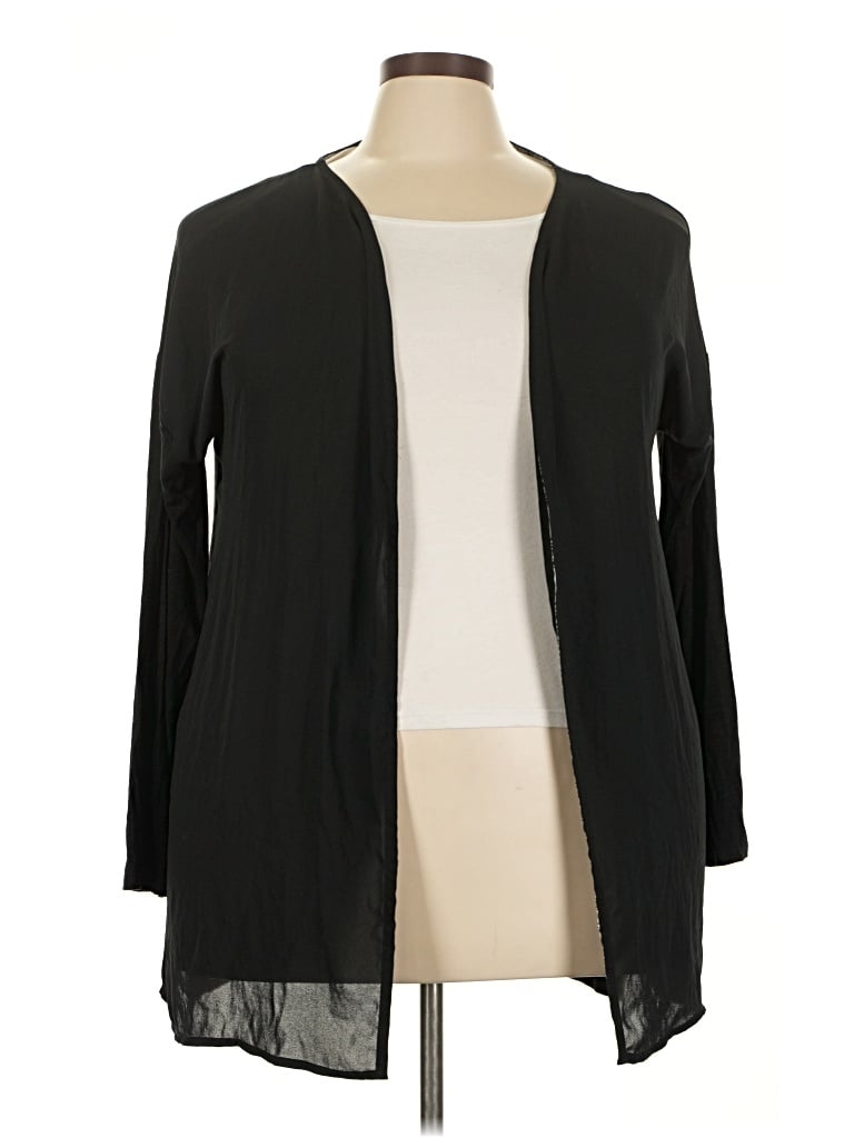 Pre-owned Kim & Cami Kimono In Black