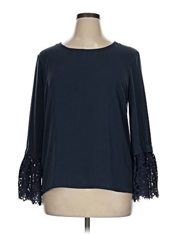 Truly Poppy Long Sleeve Blouse (view 1)