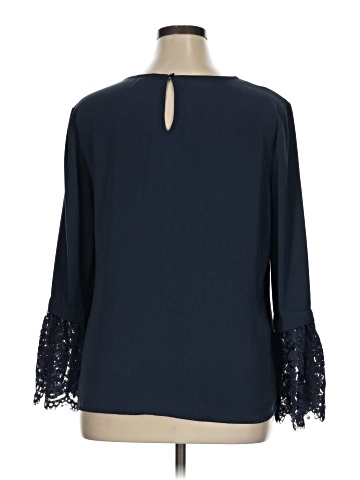 Truly Poppy Long Sleeve Blouse (view 2)