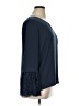 Truly Poppy 100% Polyester Blue Long Sleeve Blouse Size XL - photo 4
