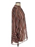 CAbi 100% Polyester Stripes Brown Long Sleeve Blouse Size S - photo 4