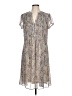 JBS 100% Polyester Paisley Gray Casual Dress Size 12 - photo 1
